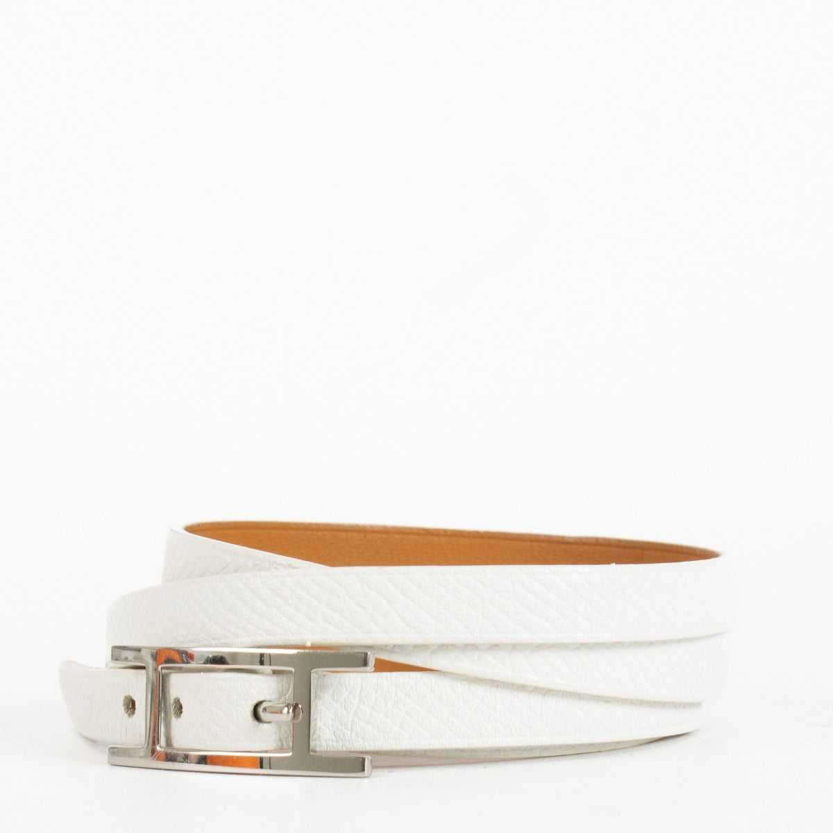 Authentic second-hand Hermès White Hapi 3 Bracelet - T1 on labellov.com