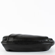 Delvaux Black Faust Bag in grained leather with gold buckle at Labellov.com