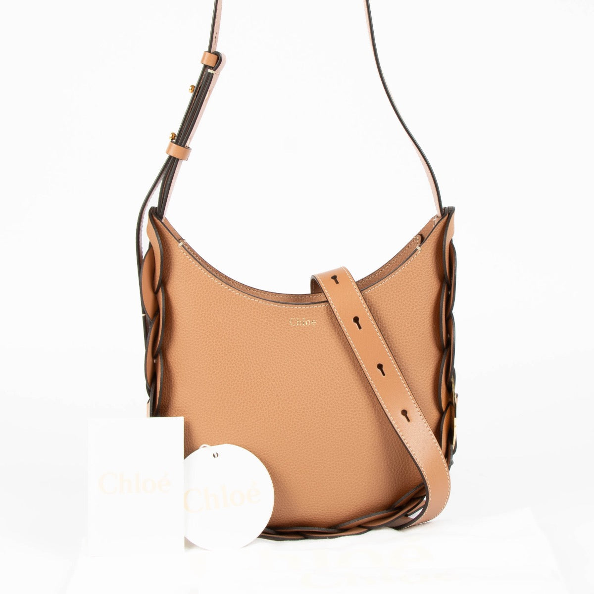 Shop Authentic Chloé Muted Brown Daryl Hobo Bag on Labellov.com