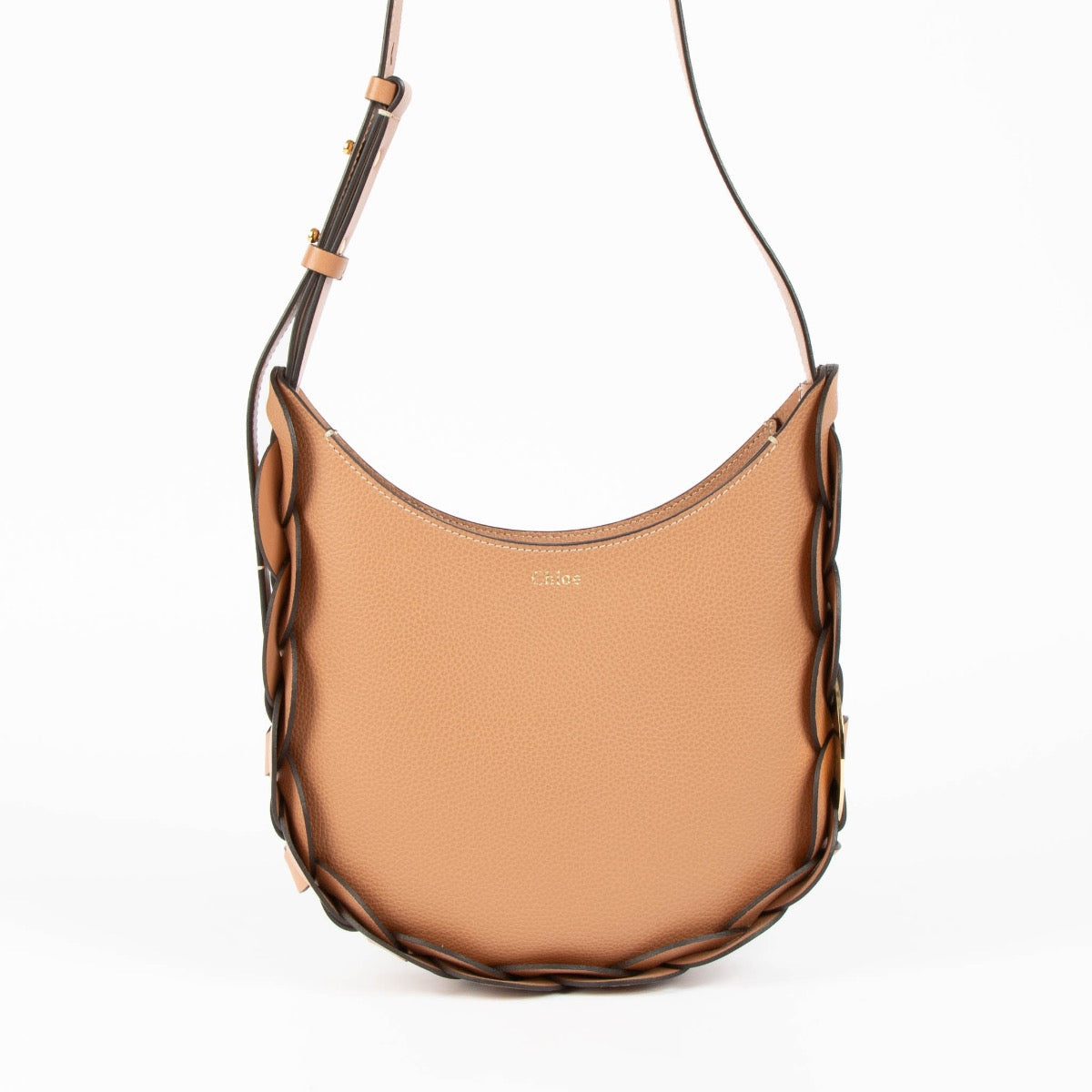 Shop Authentic Chloé Muted Brown Daryl Hobo Bag on Labellov.com