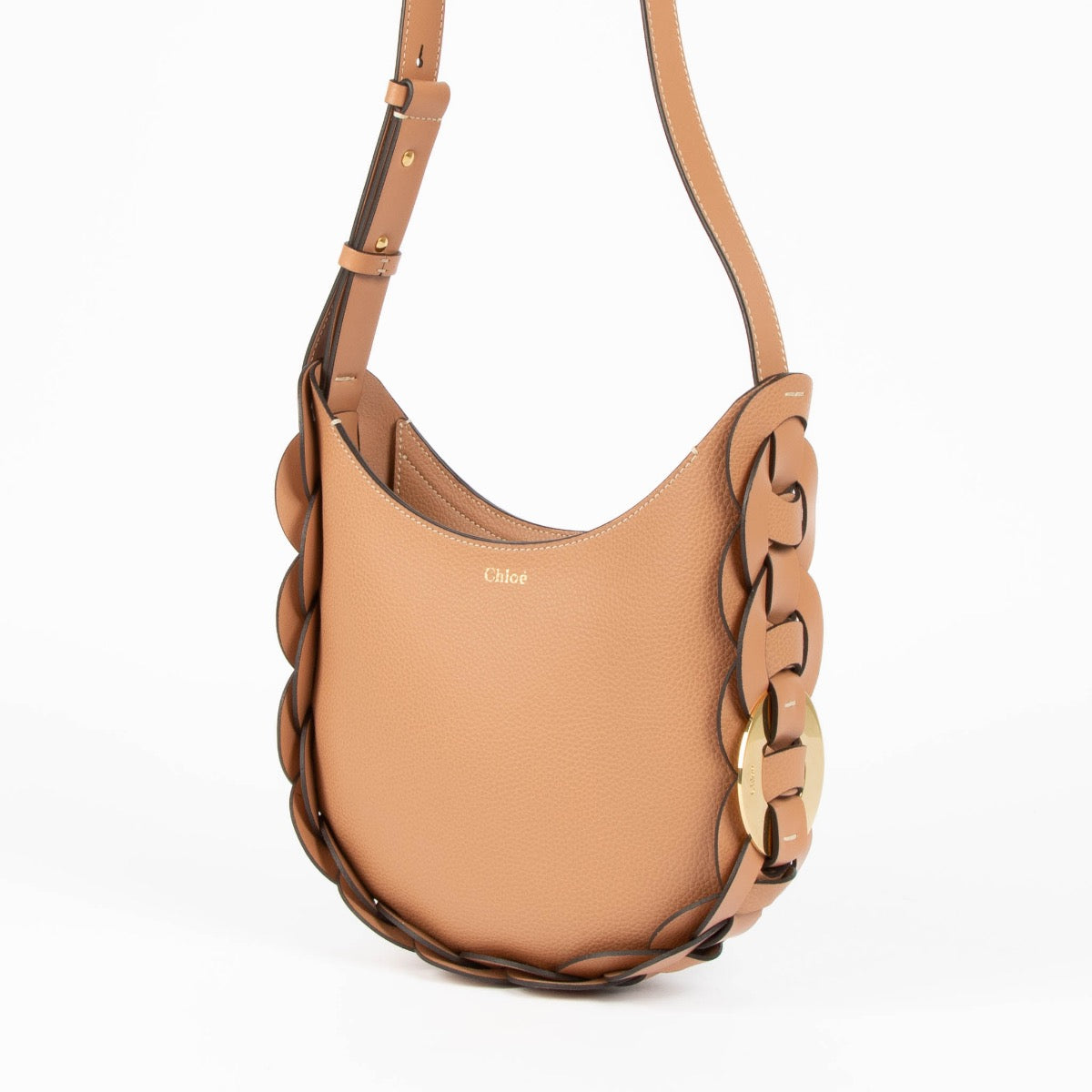 Shop Authentic Chloé Muted Brown Daryl Hobo Bag on Labellov.com