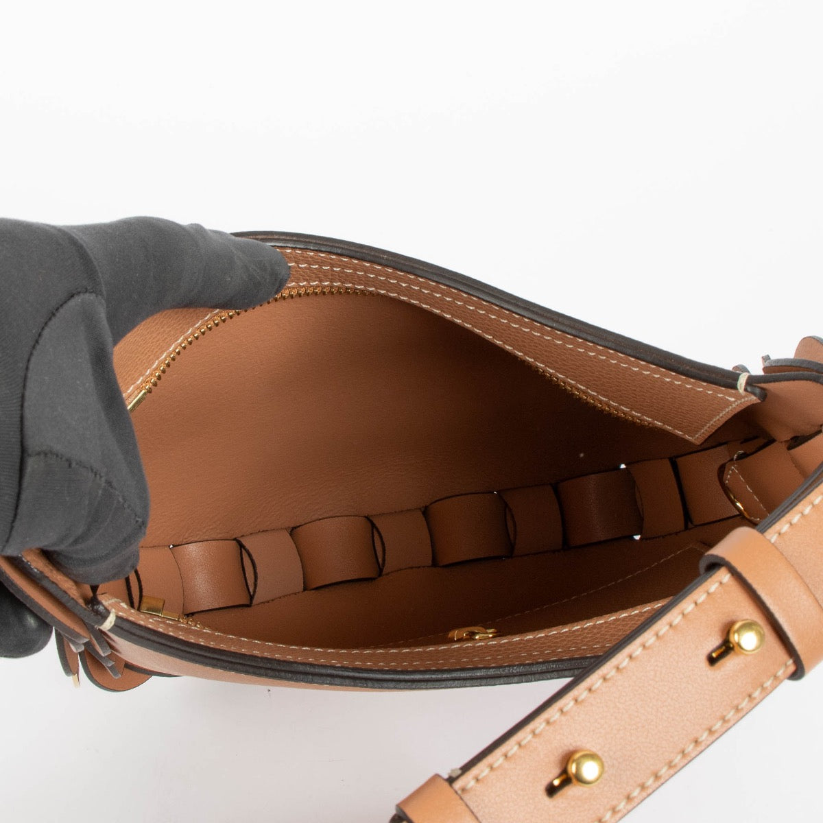 Shop Authentic Chloé Muted Brown Daryl Hobo Bag on Labellov.com