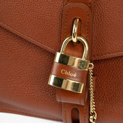 Authentic pre-loved Chloé Sepia Brown Medium Aby Day Lock Shoulder Bag on Labellov.com