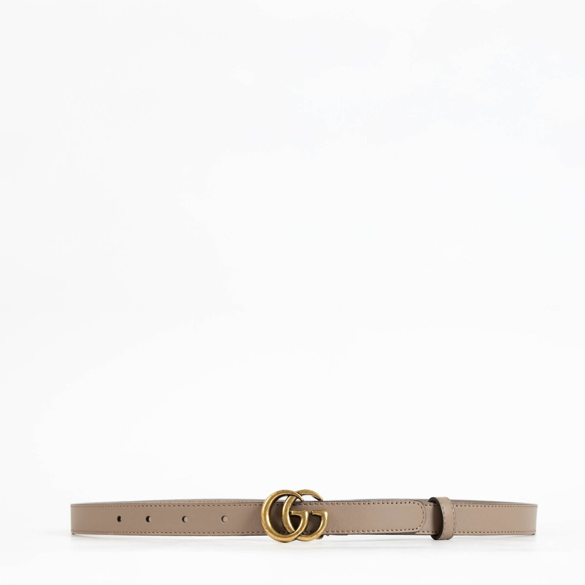 Shop the authentic Gucci Beige GG Marmont Slim Belt second hand on Labellov.com