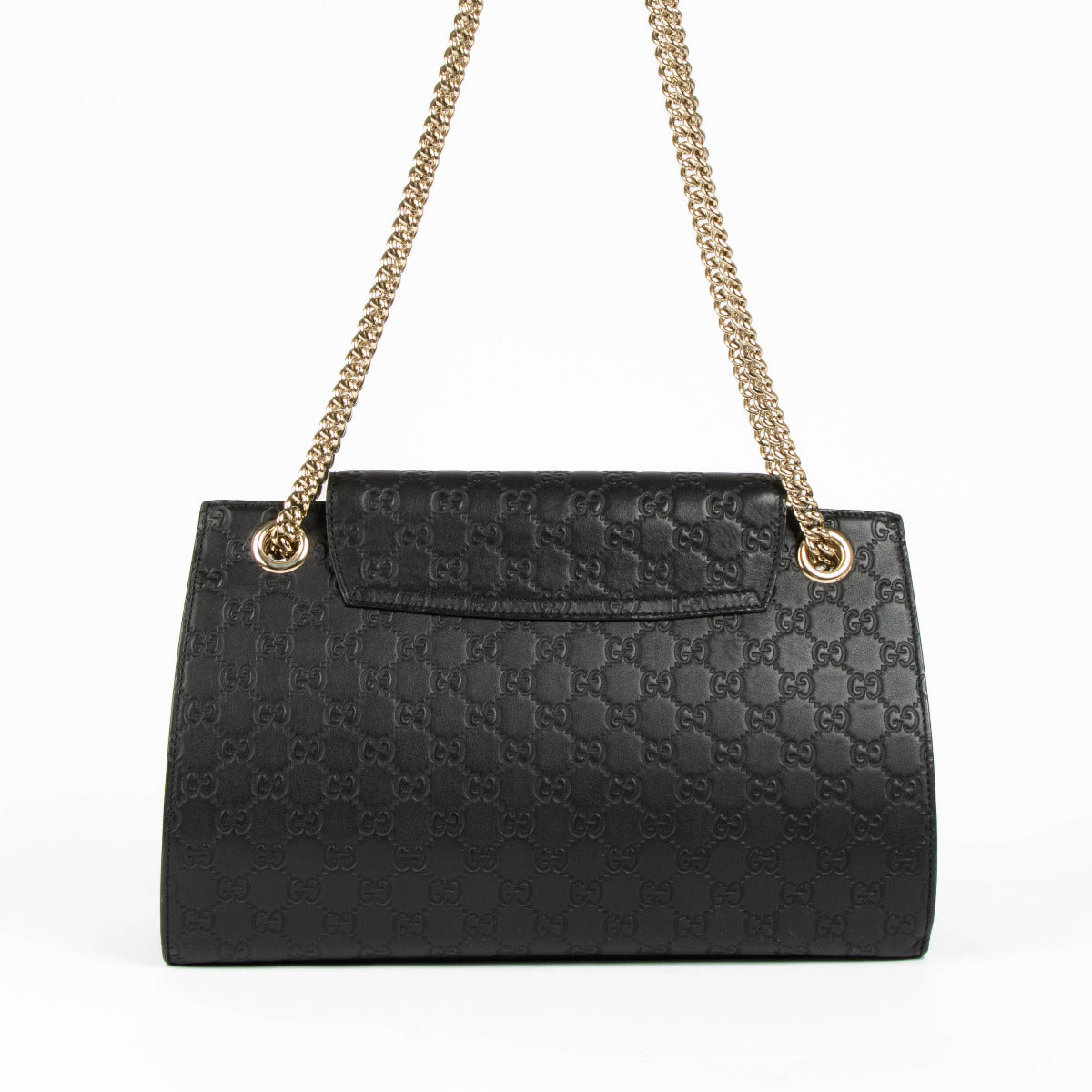 Sac à bandoulière Gucci Emily en cuir Guccissima noir