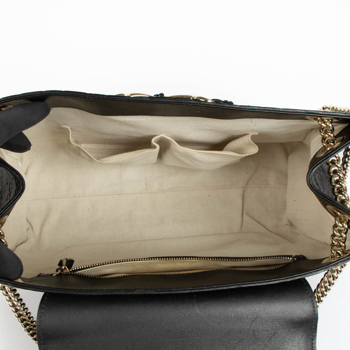 Sac à bandoulière Gucci Emily en cuir Guccissima noir