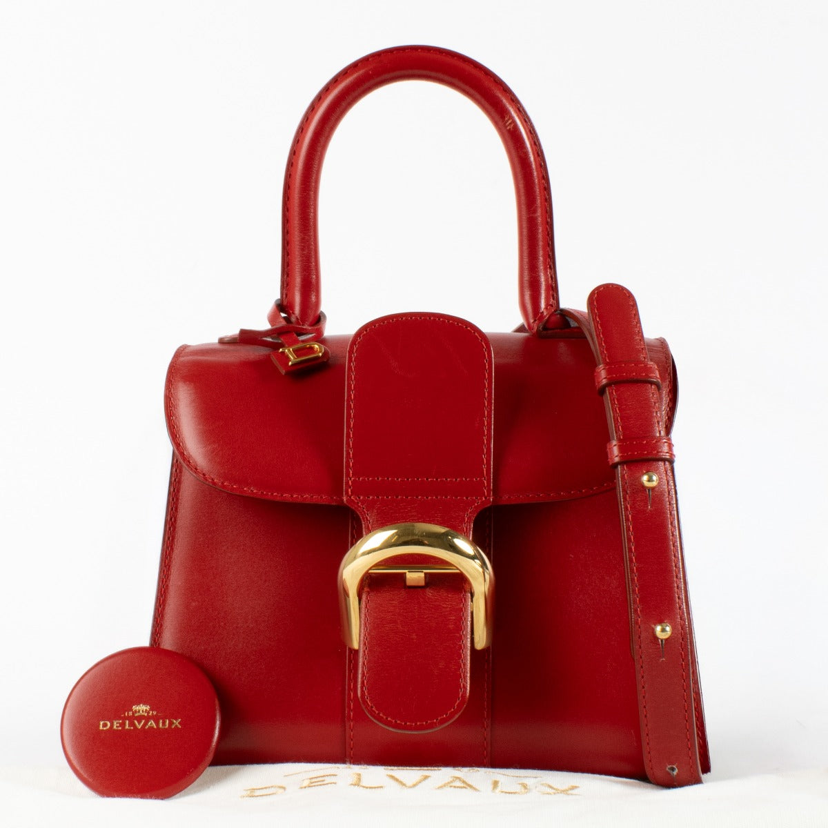 Authentic second-hand Delvaux Lipstick Box Calf Brillant Mini Bag on labellov.com