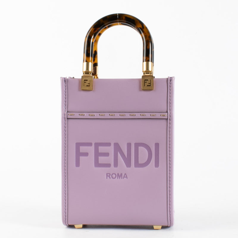 Authentic second-hand Fendi Purple Mini Sunshine Top handle on labellov.com