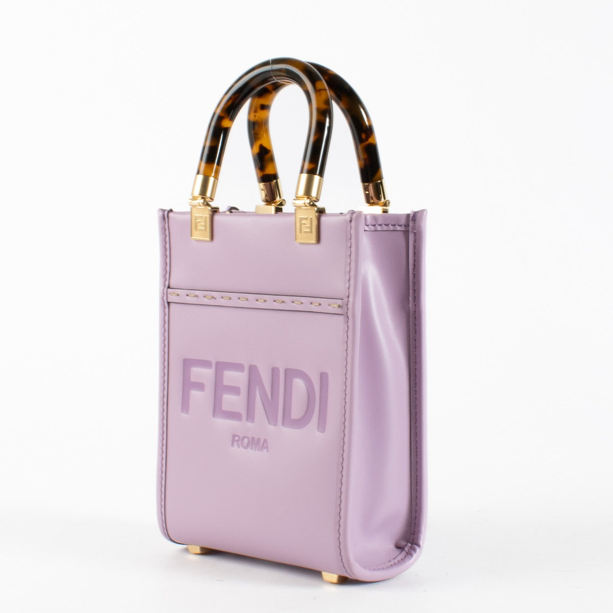 Authentic second-hand Fendi Purple Mini Sunshine Top handle on labellov.com