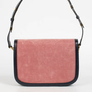 Shop the authentic pre-loved Gucci Pink Corduroy Horsebit 1955 Medium Shoulder Bag on Labellov.com