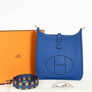 Authentic pre-loved Hermès Evelyne 16 Bleu Roi Clemence PHW on Labellov.com