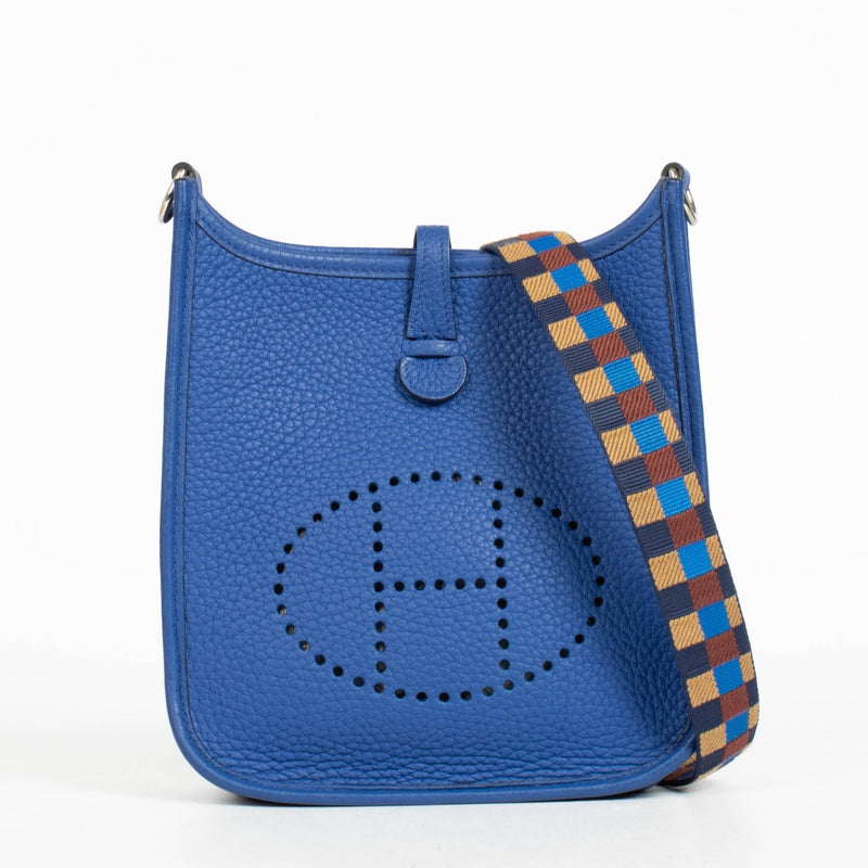 Authentic pre-loved Hermès Evelyne 16 Bleu Roi Clemence PHW on Labellov.com