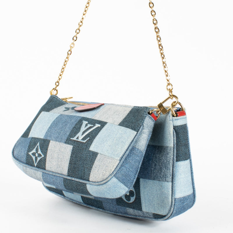 Authentic second-hand Louis Vuitton Denim Monogram Multipochette Shoulder Bag on labellov.com