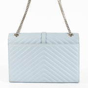 Authentic second-hand Saint Laurent Baby Blue Large Envelope Bag on Labellov.com