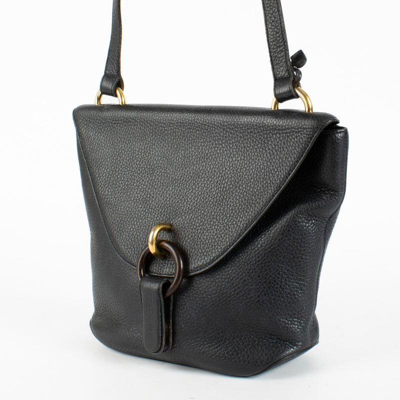 Authentic pre-loved Delvaux Navy Blue Mimosa Bag on Labellov.com