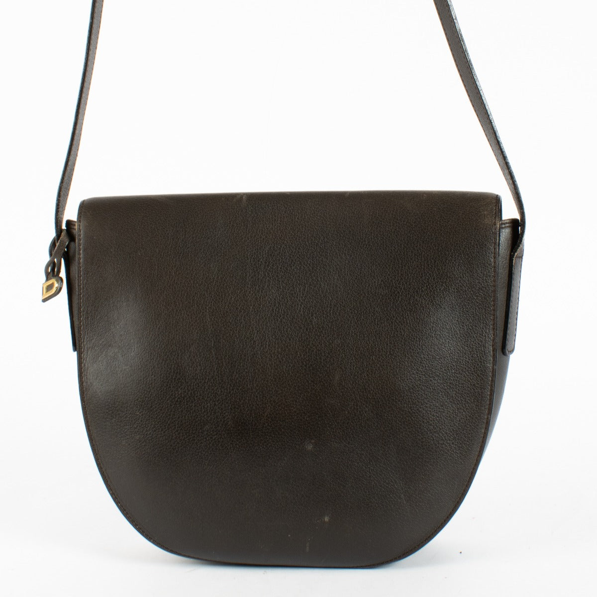 Authentic pre-loved Delvaux Brown Leather Vintage Crossbody Bag on Labellov.com