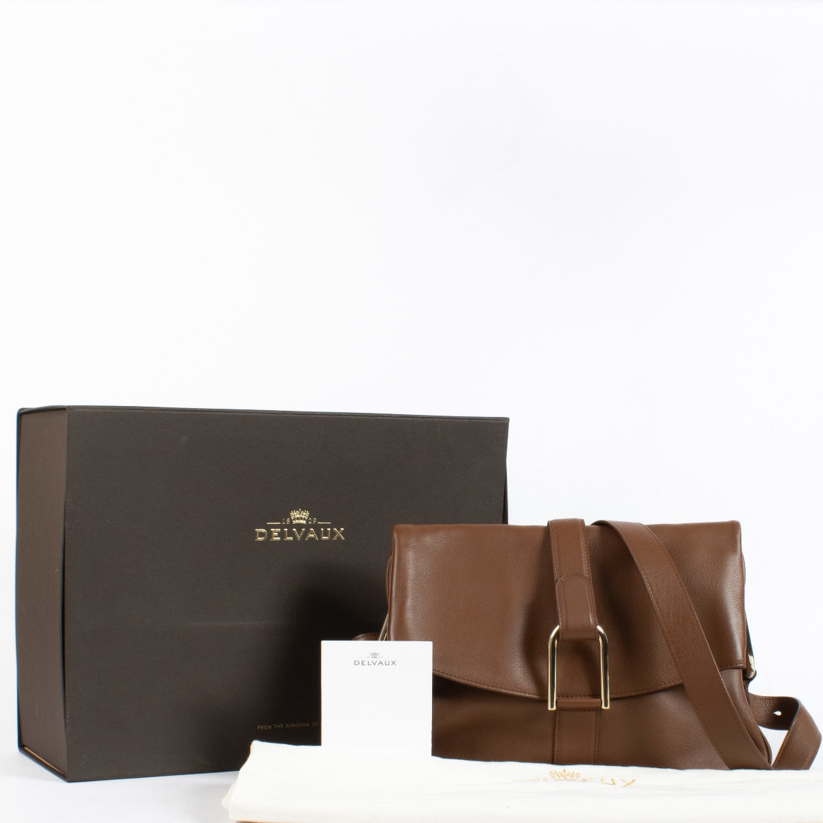 Authentic Preloved Delvaux Wood Polo Givry Crossbody Bag on Labellov.com