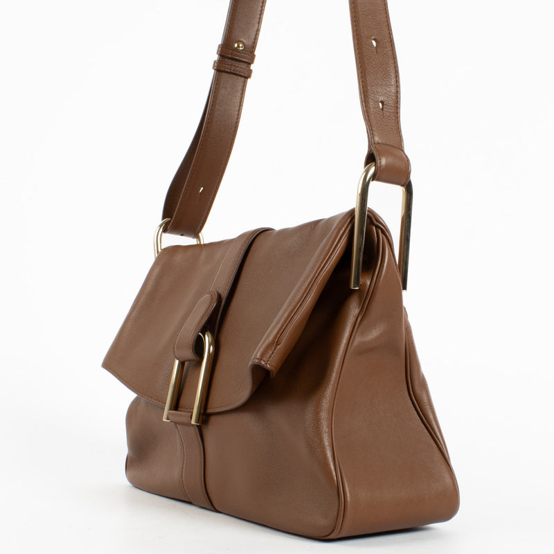 Authentic Preloved Delvaux Wood Polo Givry Crossbody Bag on Labellov.com