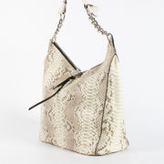 Authentic Preloved Jimmy Choo Grey Snakeskin Shoulder bag on labellov.com