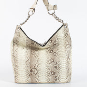 Authentic Preloved Jimmy Choo Grey Snakeskin Shoulder bag on labellov.com