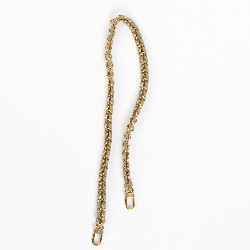 Authentic Second Hand Louis Vuitton Gold and Grey Chain in as new condition with stickers on Labellov.com