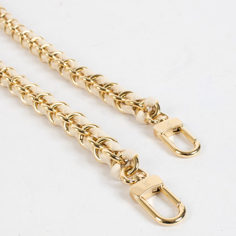 Authentic preloved Louis Vuitton Gold/White Chain on Labellov.com