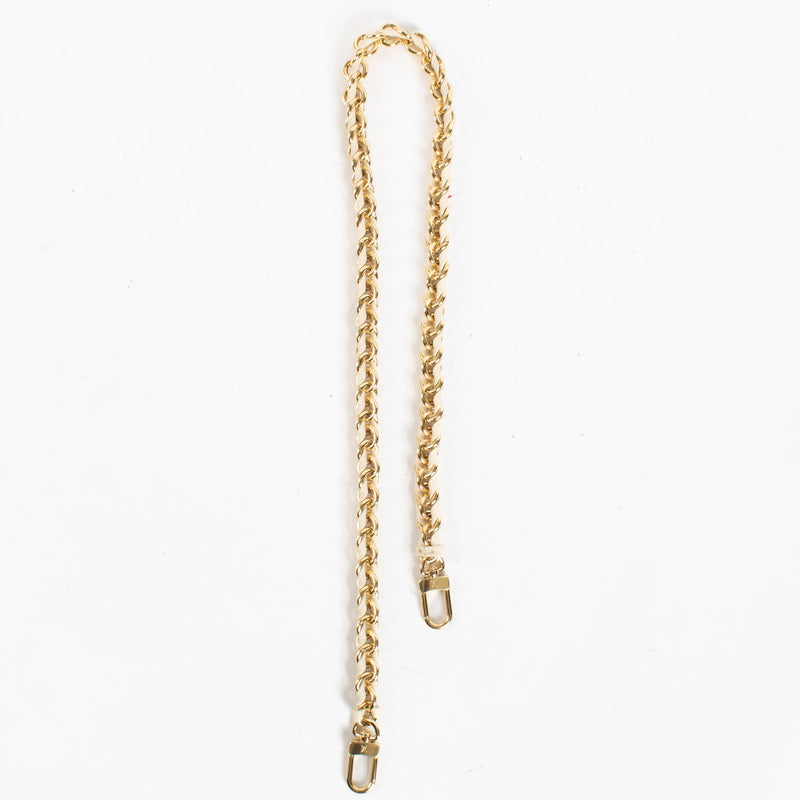 Authentic preloved Louis Vuitton Gold/White Chain on Labellov.com