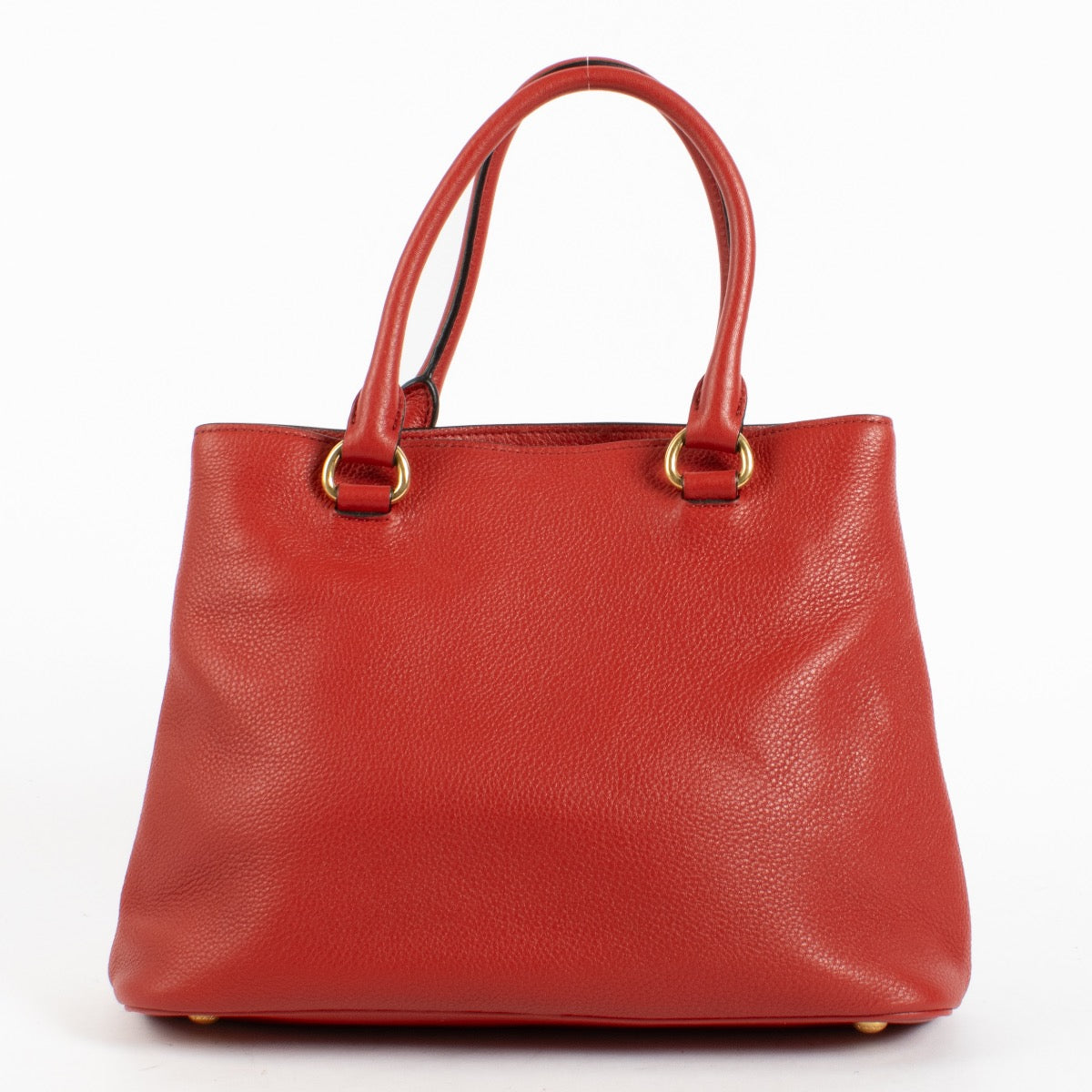 Authentic Preloved Prada Red Vitello Daino Handbag on Labellov.com