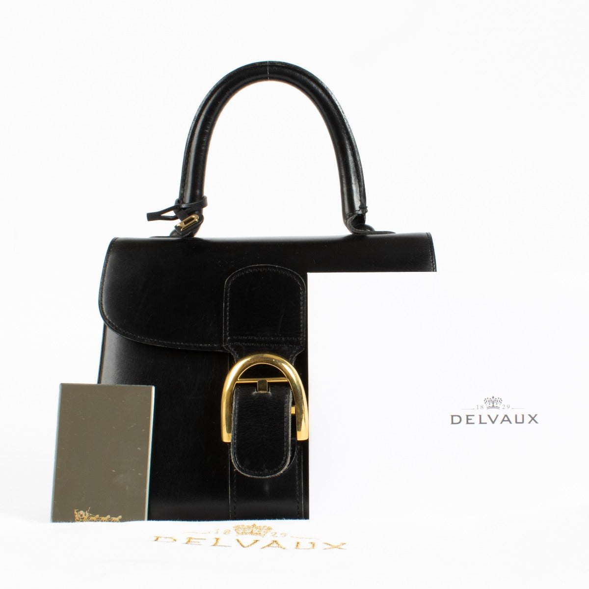 Authentic pre-loved Delvaux Black Vintage Box Calf Brillant on Labellov.com