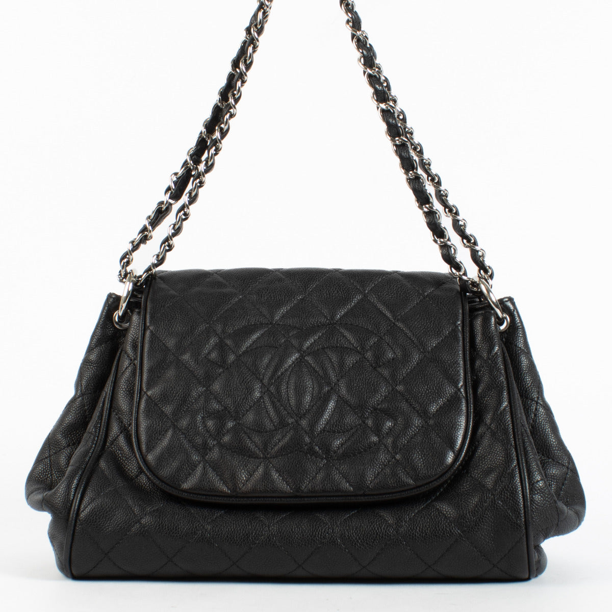 Chanel Black Caviar Timeless CC Shoulder Bag