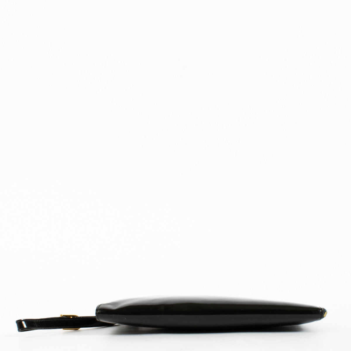 Pochette Delvaux Vintage en Cuir Verni Noir