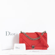 Authentic Second Hand Christian Dior Red Medium Diorama Bag on Labellov.com