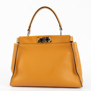 Authentic Second Hand Fendi Ginger Latte Granite Medium Peekaboo Bag on Labellov.com