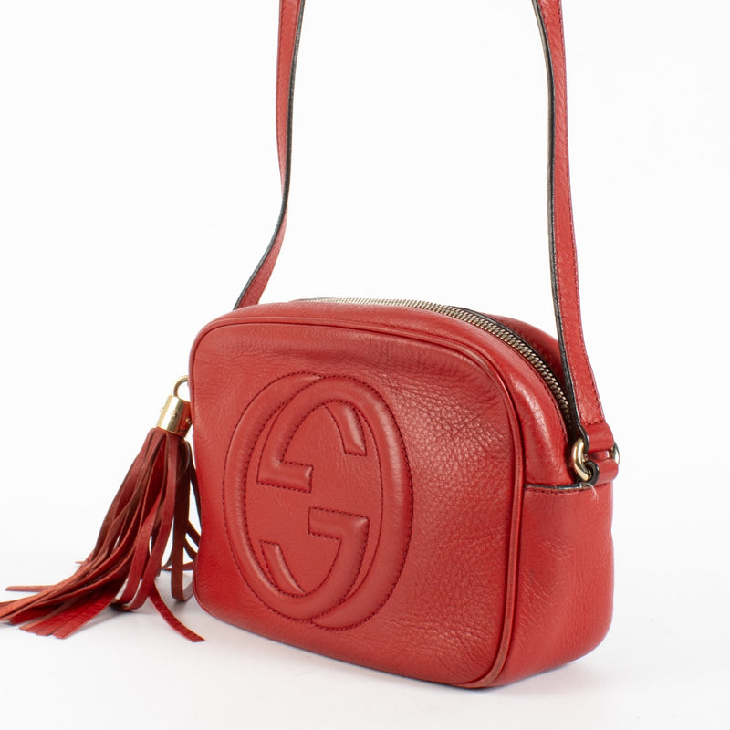 Sac bandoulière Gucci Soho Disco rouge