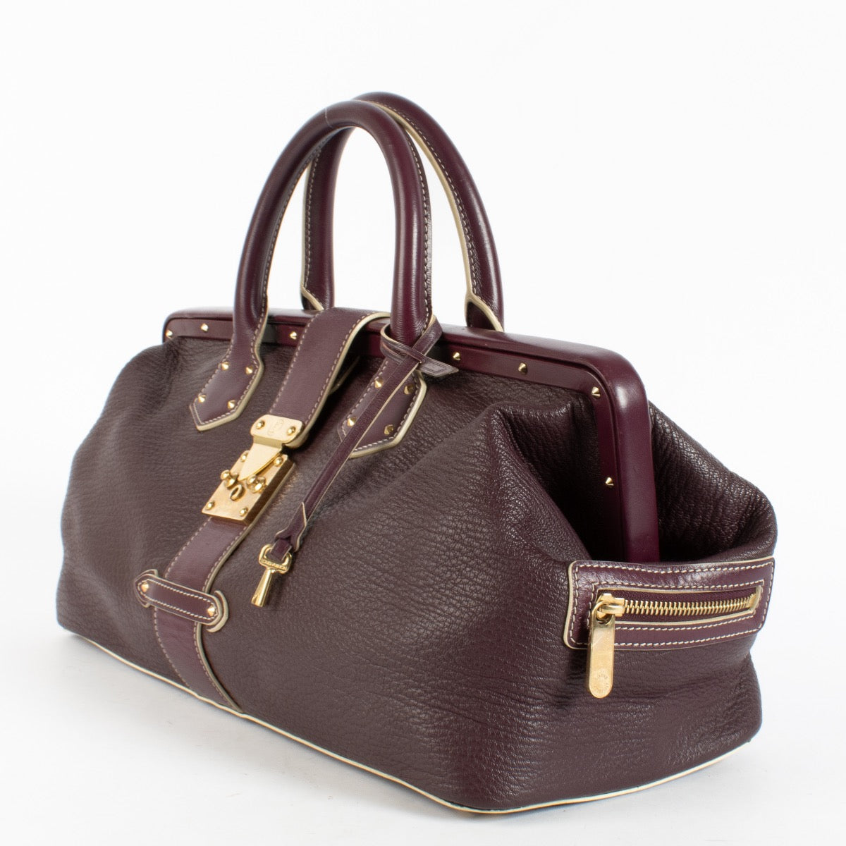 authentic preloved Louis Vuitton Purple Souhali L'ingénieux GM Top Handle on Labellov.com