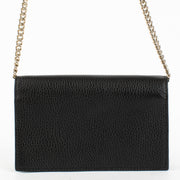 Authentic Second Hand Gucci Black Wallet On Chain Crossbody on Labellov.com
