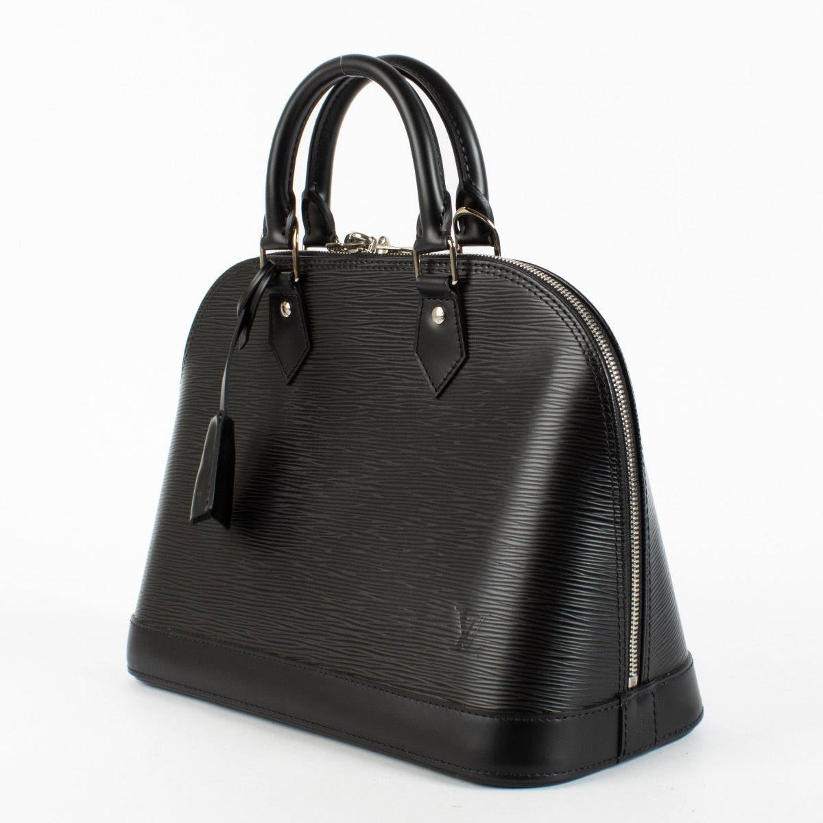 Authentic Second Hand Louis Vuitton Black Epi Alma PM Top Handle on Labellov.com