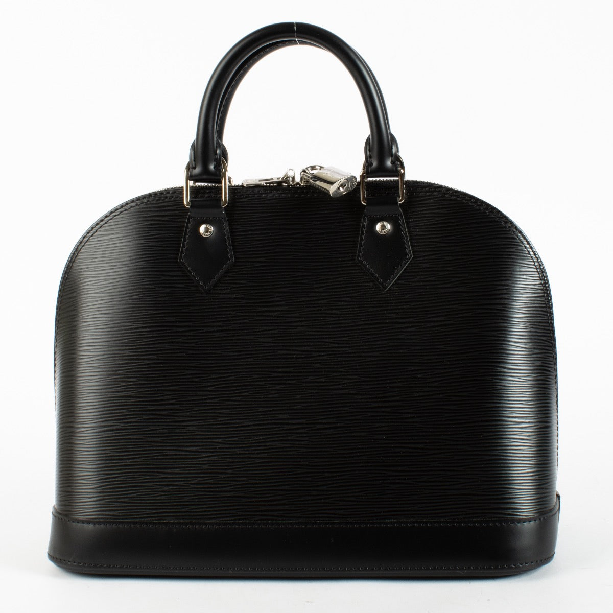 Authentic Second Hand Louis Vuitton Black Epi Alma PM Top Handle on Labellov.com
