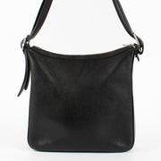 Delvaux Black Leather Shoulder Bag in grained leather at Labellov.com