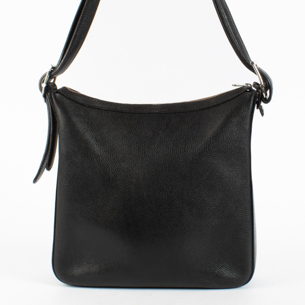 Delvaux Black Leather Shoulder Bag in grained leather at Labellov.com