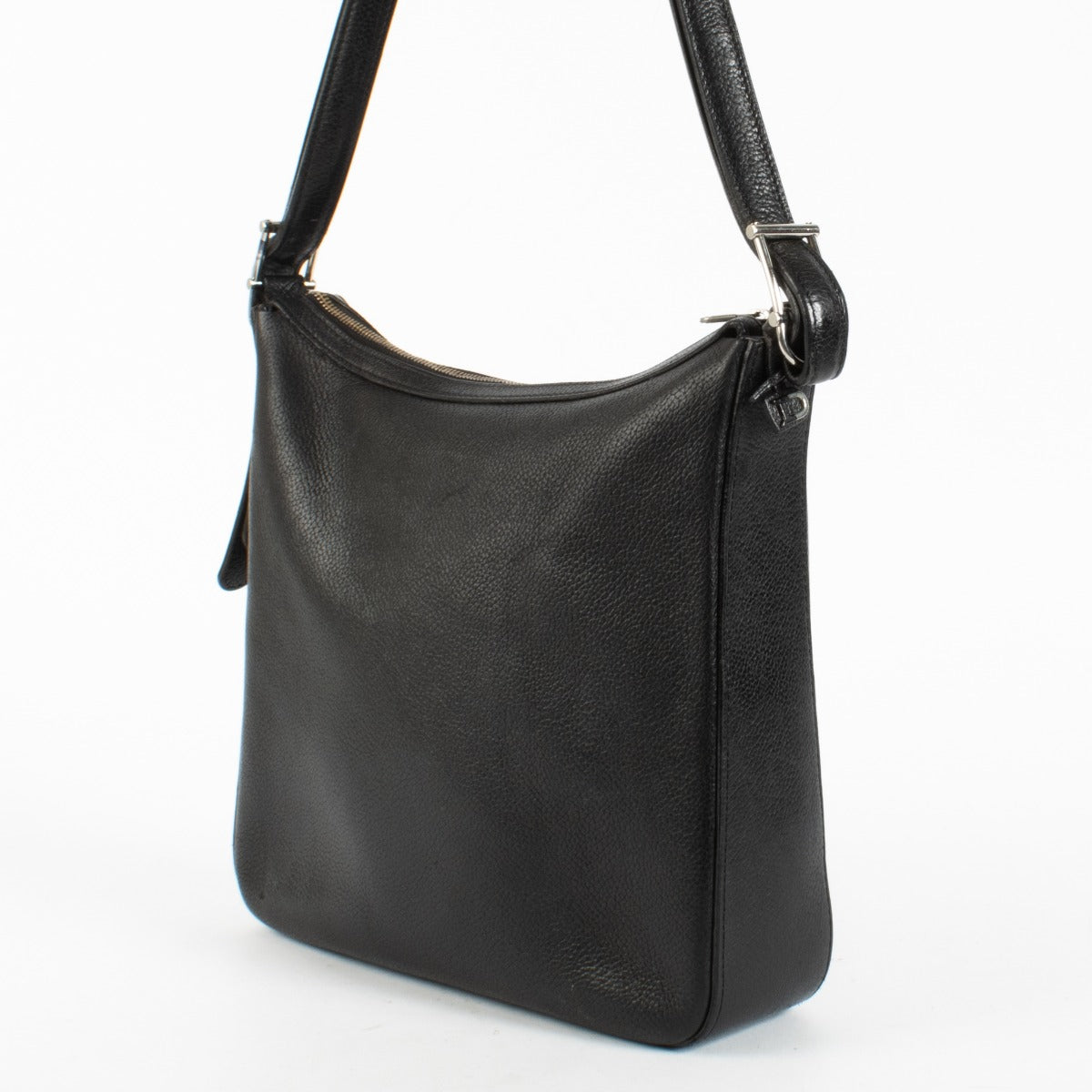 Delvaux Black Leather Shoulder Bag in grained leather at Labellov.com