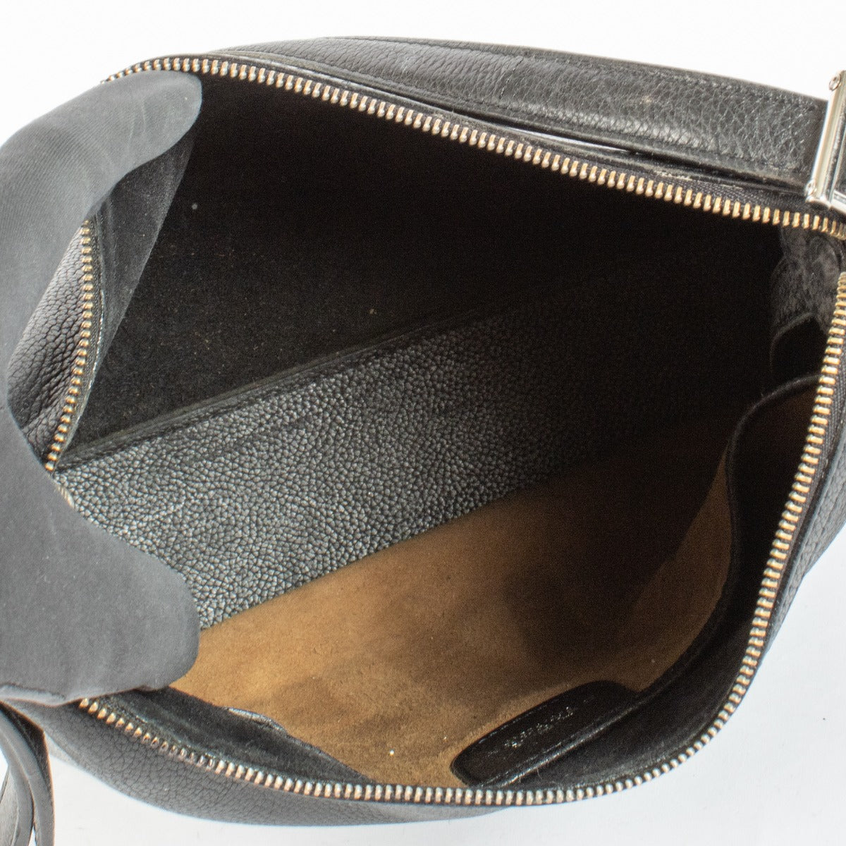 Delvaux Black Leather Shoulder Bag in grained leather at Labellov.com