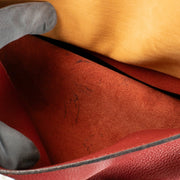 Delvaux Burgundy Mémoire leather shoulder bag in grained burgundy leather at Labellov.com