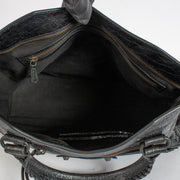 Shop the authentic Balenciaga Black Arena Le Cité Medium Bag second hand on Labellov.com.