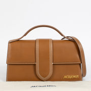 Shop the authentic Jacquemus Light Brown Leather Le Grand Bambino Bag second hand on Labellov.com.