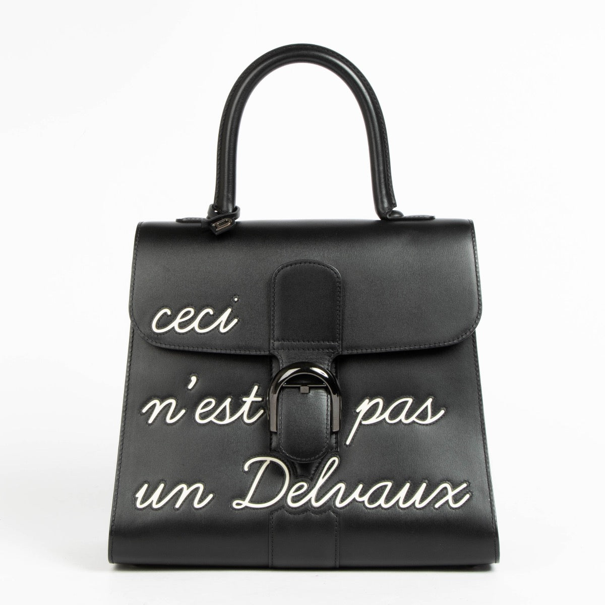 Authentic pre-loved Delvaux Black Box Calf Brillant L'Humour MM Bag on Labellov.com