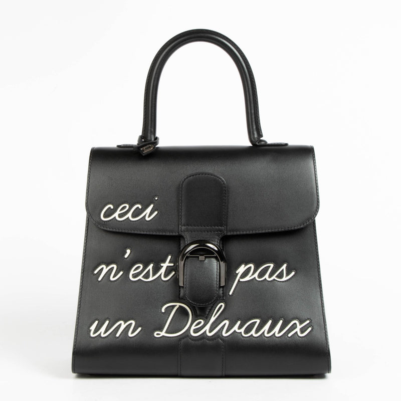 Authentic pre-loved Delvaux Black Box Calf Brillant L'Humour MM Bag on Labellov.com