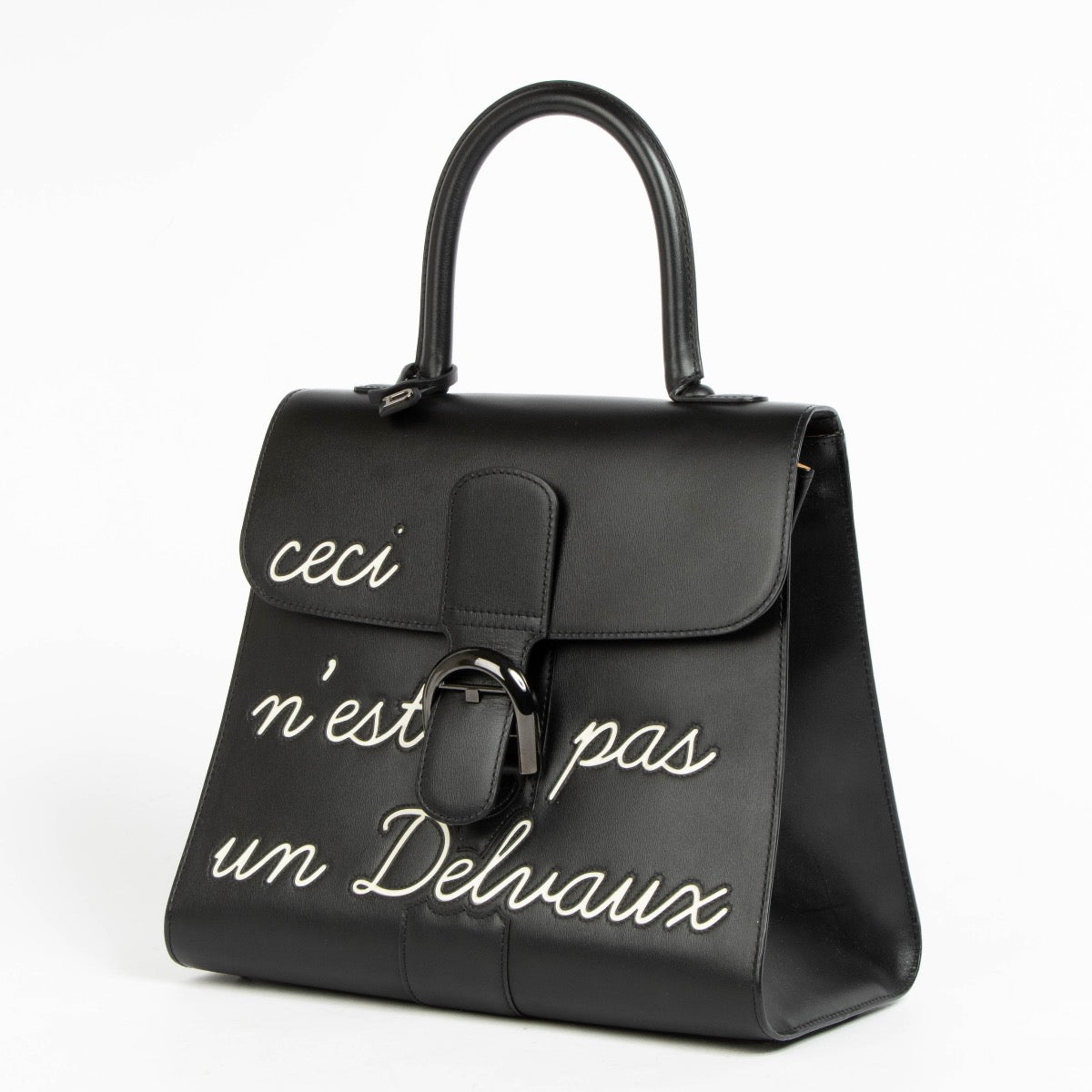 Authentic pre-loved Delvaux Black Box Calf Brillant L'Humour MM Bag on Labellov.com