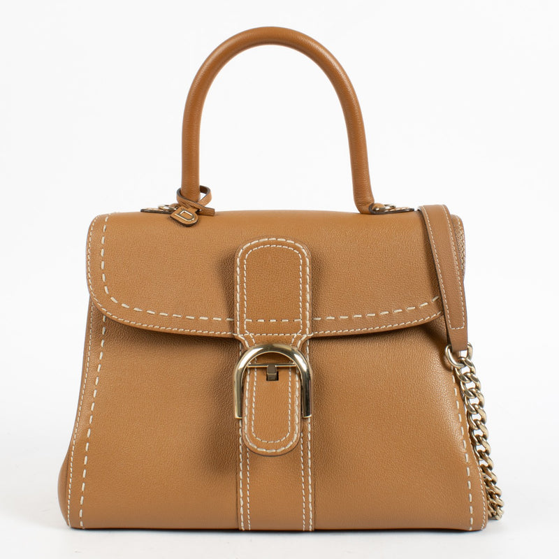 Authentic pre-loved Delvaux Vegetal/Ivory Rodeo Calf Brillant MM Surpiqué Bag on Labellov.com
