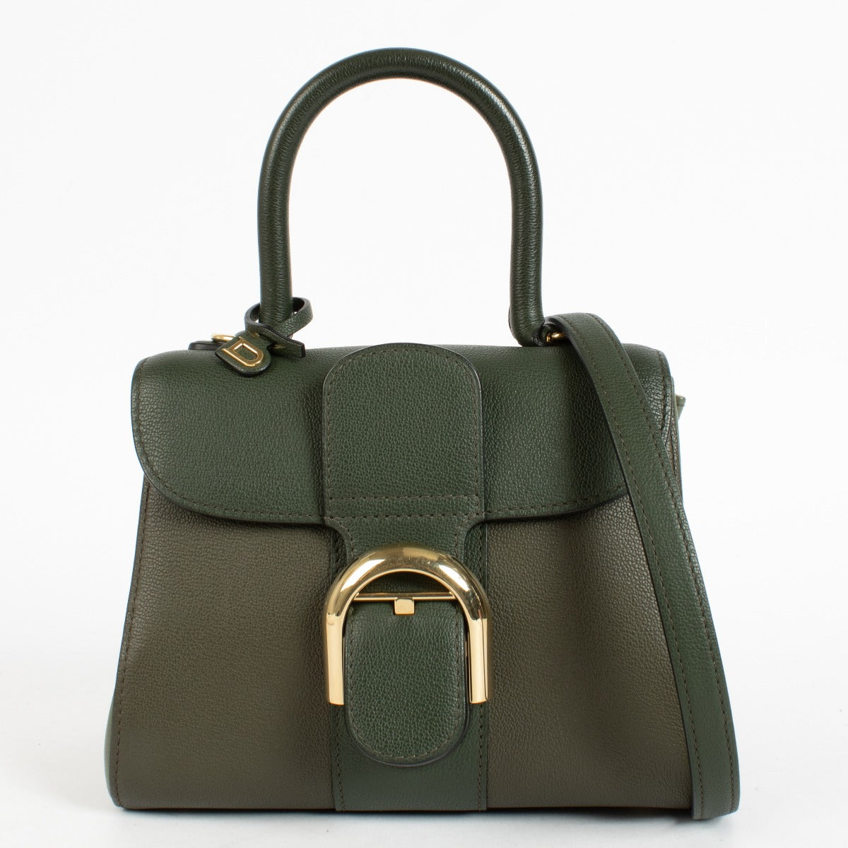 Authentic pre-loved Delvaux Green Tri-Color Rodeo Calf Brillant Mini Bag on Labellov.com